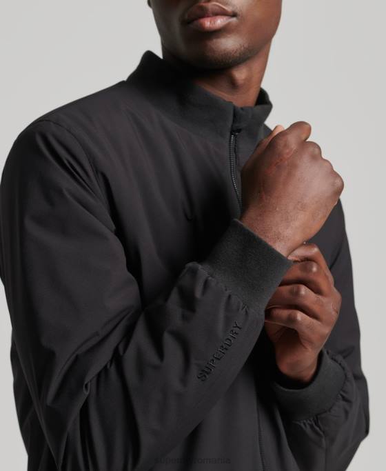 Superdry jachetă harrington code training îmbrăcăminte negru bărbați JX0Z1109