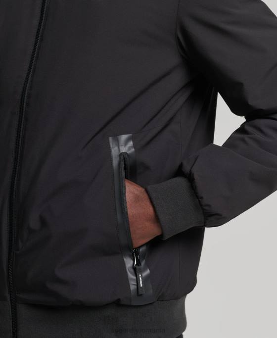 Superdry jachetă harrington code training îmbrăcăminte negru bărbați JX0Z1109