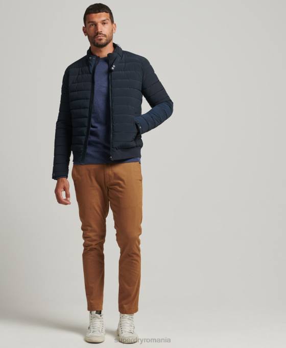 Superdry jachetă harrington căptușită îmbrăcăminte marina bărbați JX0Z965