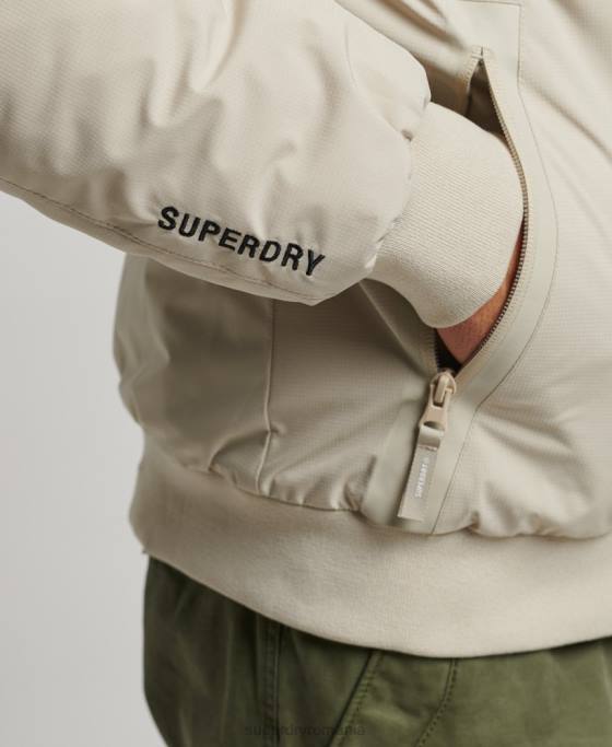 Superdry jachetă harrington de antrenament îmbrăcăminte bej bărbați JX0Z941