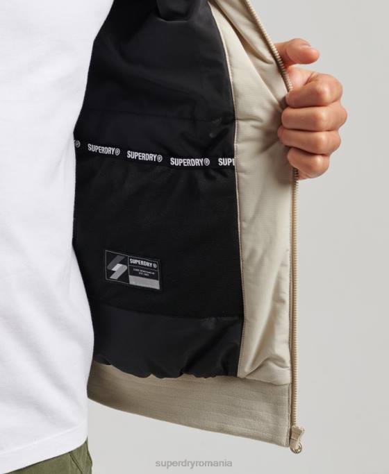 Superdry jachetă harrington de antrenament îmbrăcăminte bej bărbați JX0Z941