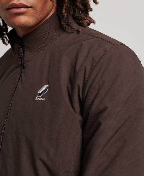 Superdry jachetă harrington de antrenament îmbrăcăminte maro bărbați JX0Z1053