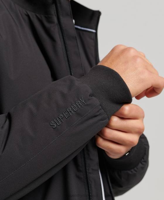 Superdry jachetă harrington de antrenament îmbrăcăminte negru bărbați JX0Z1038
