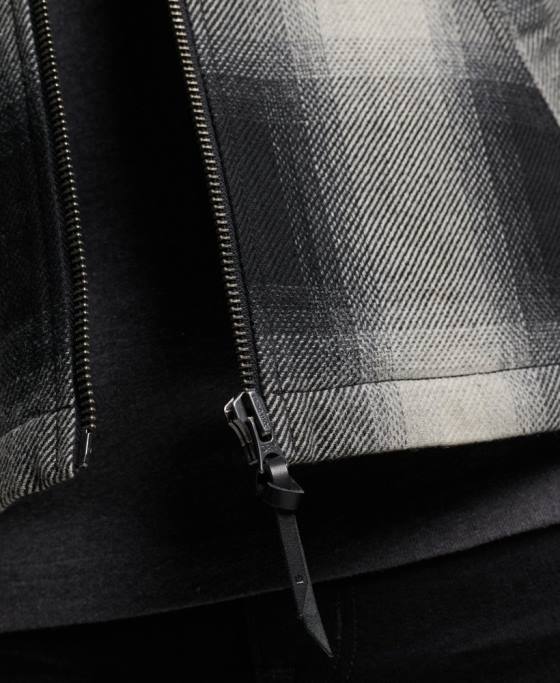 Superdry jachetă harrington de lână de epocă îmbrăcăminte negru bărbați JX0Z4594