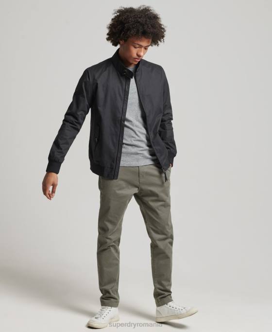 Superdry jachetă harrington iconică îmbrăcăminte negru bărbați JX0Z4611