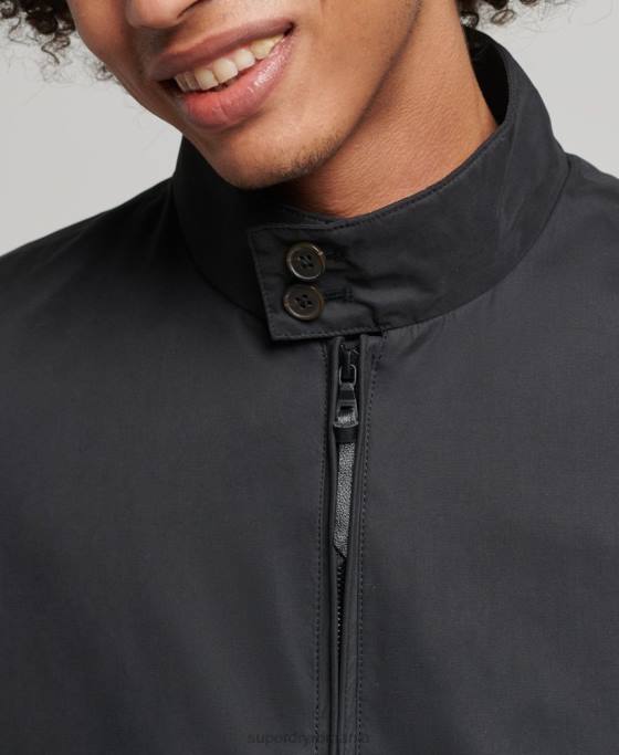 Superdry jachetă harrington iconică îmbrăcăminte negru bărbați JX0Z4611