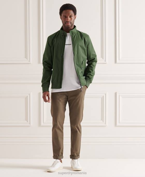 Superdry jachetă harrington iconică îmbrăcăminte verde bărbați JX0Z4614