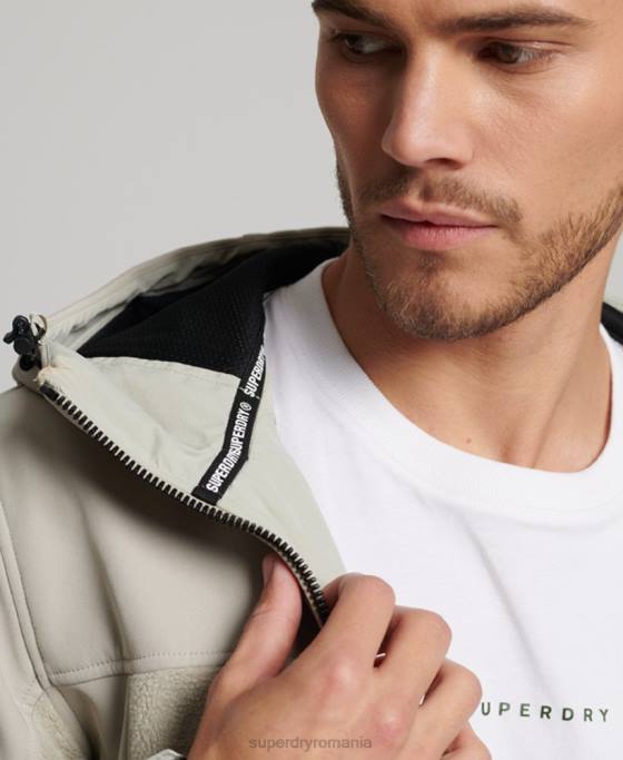 Superdry jachetă hibrid trekker îmbrăcăminte gri bărbați JX0Z939
