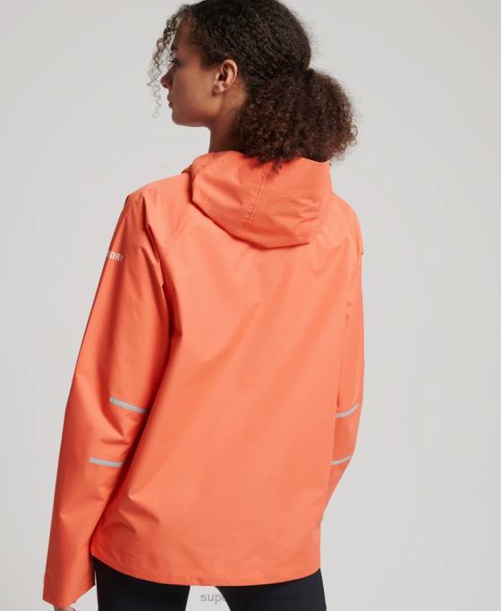 Superdry jachetă impermeabilă îmbrăcăminte coral femei JX0Z5488