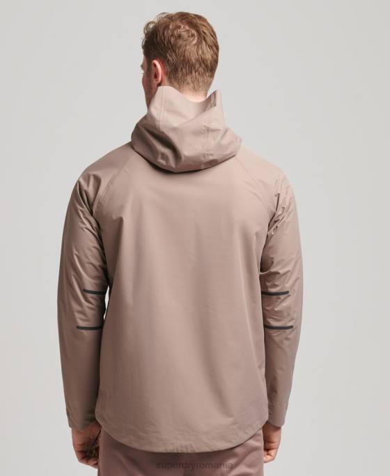 Superdry jachetă impermeabilă îmbrăcăminte maro bărbați JX0Z4723