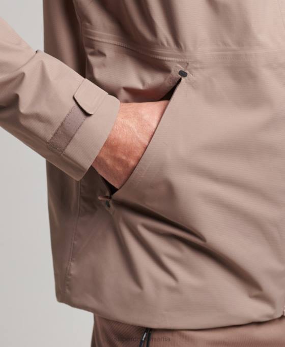 Superdry jachetă impermeabilă îmbrăcăminte maro bărbați JX0Z4723