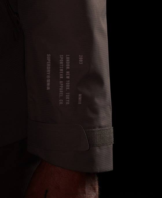 Superdry jachetă impermeabilă îmbrăcăminte maro bărbați JX0Z4723