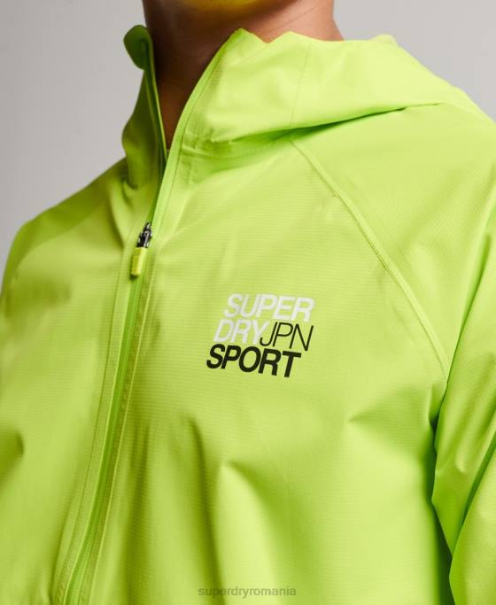 Superdry jachetă impermeabilă îmbrăcăminte verde bărbați JX0Z962