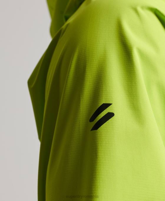 Superdry jachetă impermeabilă îmbrăcăminte verde bărbați JX0Z962