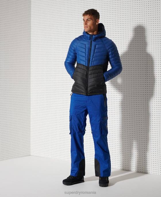 Superdry jachetă izolatoare pro curată îmbrăcăminte marina bărbați JX0Z4634