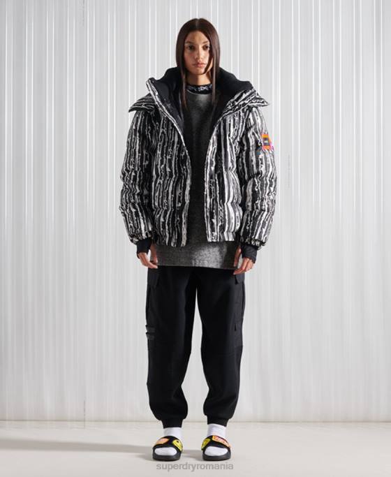 Superdry jachetă jacquard sdx ediție limitată îmbrăcăminte negru bărbați JX0Z4762