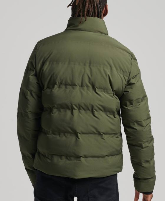 Superdry jachetă matlasată cu radar suprem îmbrăcăminte kaki bărbați JX0Z4621