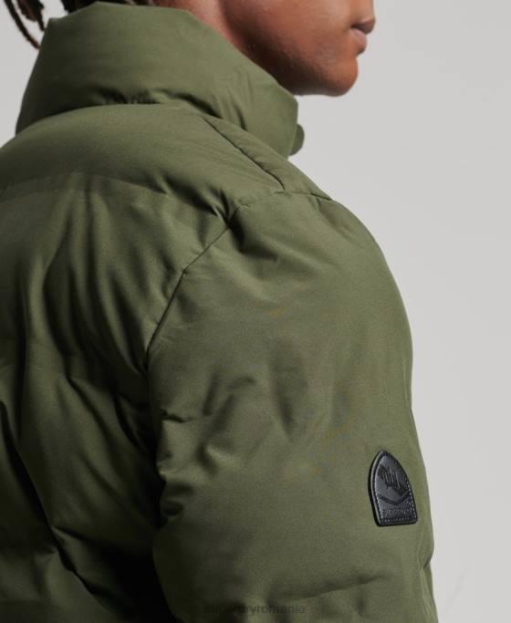 Superdry jachetă matlasată cu radar suprem îmbrăcăminte kaki bărbați JX0Z4621