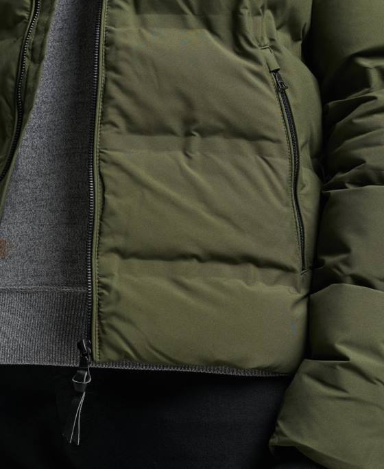 Superdry jachetă matlasată cu radar suprem îmbrăcăminte kaki bărbați JX0Z4621