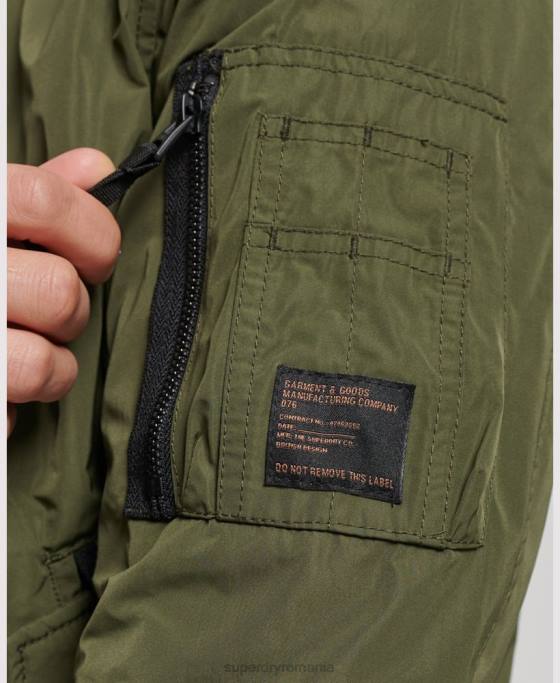 Superdry jachetă militară aviator îmbrăcăminte kaki bărbați JX0Z1144