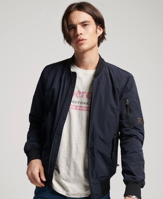 Superdry jachetă militară aviator îmbrăcăminte marina bărbați JX0Z4741