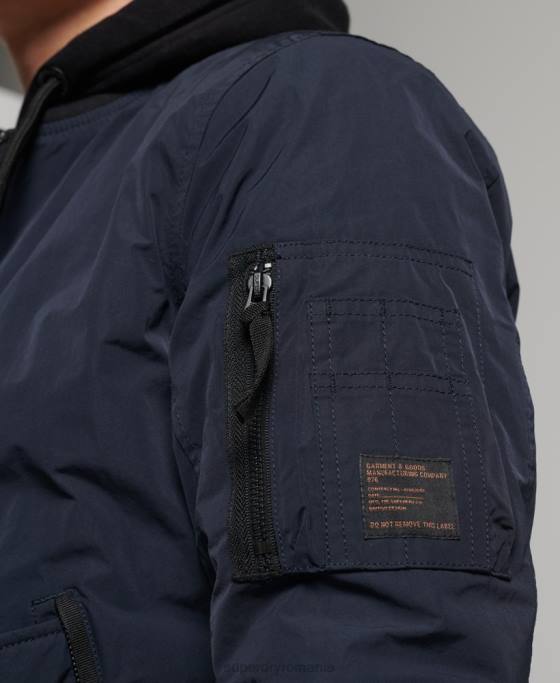 Superdry jachetă militară aviator îmbrăcăminte marina bărbați JX0Z4741