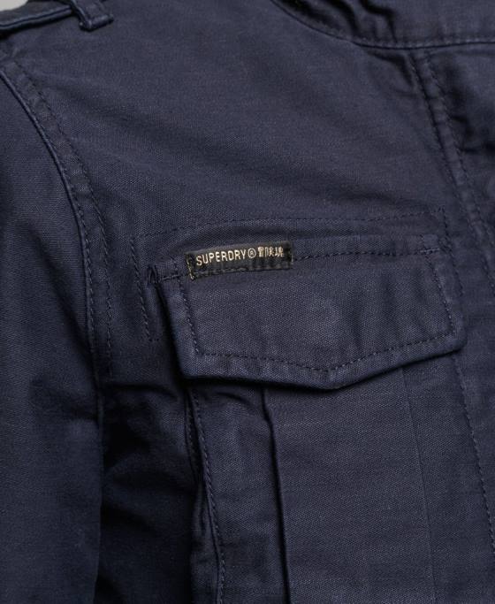 Superdry jachetă militară căptușită rookie borg îmbrăcăminte albastru femei JX0Z5667