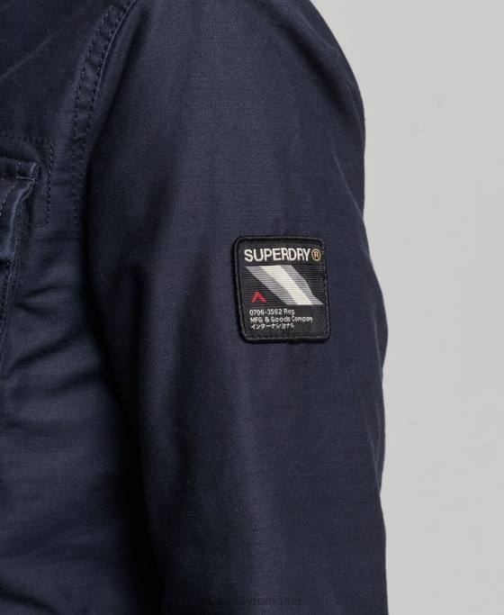 Superdry jachetă militară căptușită rookie borg îmbrăcăminte albastru femei JX0Z5667