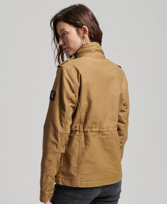Superdry jachetă militară căptușită rookie borg îmbrăcăminte bronzat femei JX0Z5672