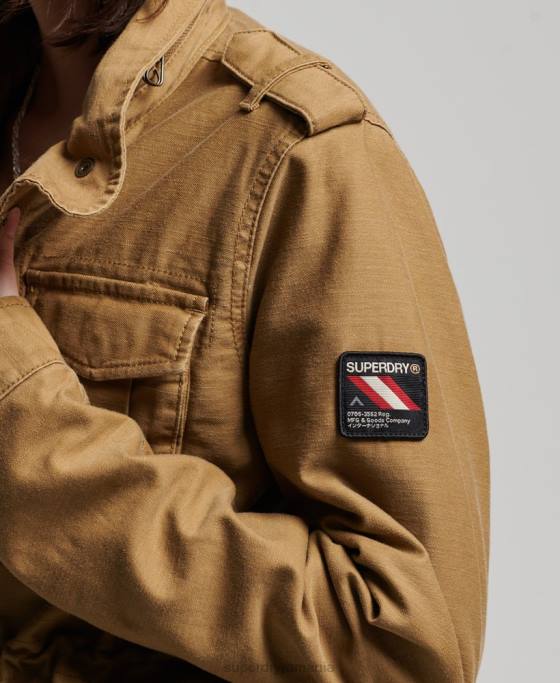 Superdry jachetă militară căptușită rookie borg îmbrăcăminte bronzat femei JX0Z5672