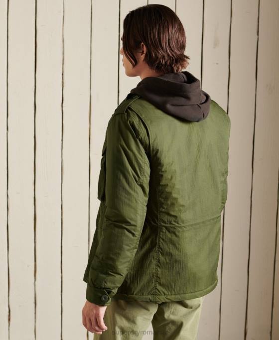 Superdry jachetă militară m-65 îmbrăcăminte verde bărbați JX0Z4495
