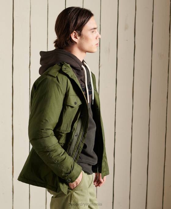 Superdry jachetă militară m-65 îmbrăcăminte verde bărbați JX0Z4495