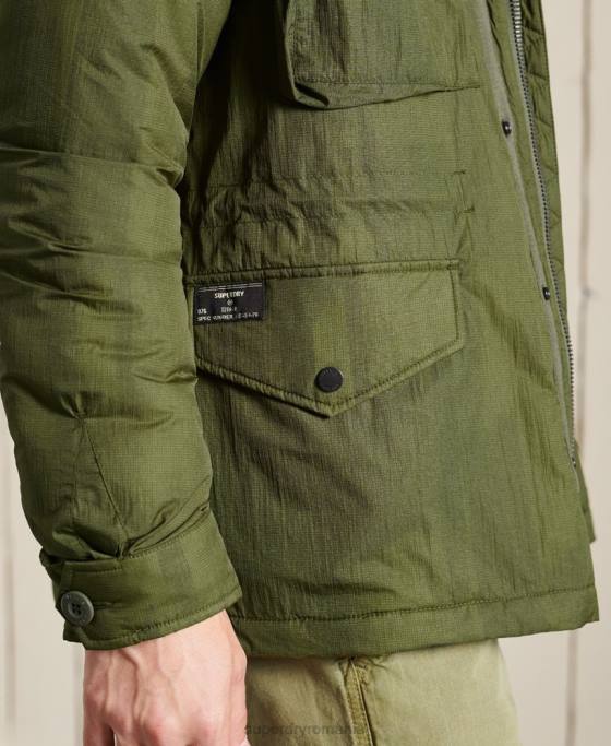 Superdry jachetă militară m-65 îmbrăcăminte verde bărbați JX0Z4495