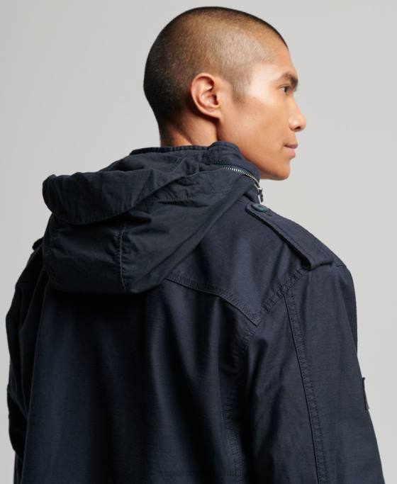 Superdry jachetă militară m65 îmbrăcăminte marina bărbați JX0Z1130