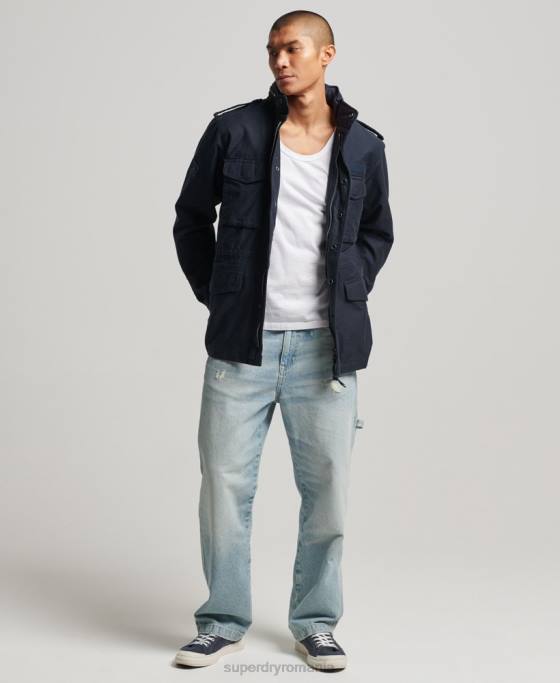 Superdry jachetă militară m65 îmbrăcăminte marina bărbați JX0Z1130