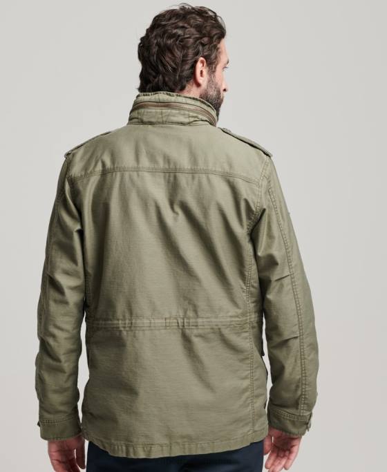 Superdry jachetă militară m65 îmbrăcăminte verde bărbați JX0Z908