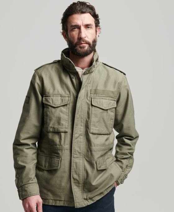 Superdry jachetă militară m65 îmbrăcăminte verde bărbați JX0Z908