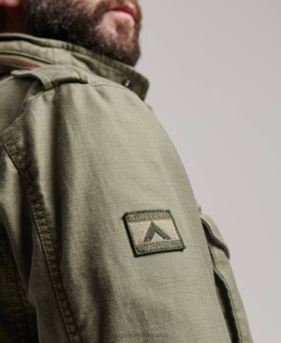 Superdry jachetă militară m65 îmbrăcăminte verde bărbați JX0Z908