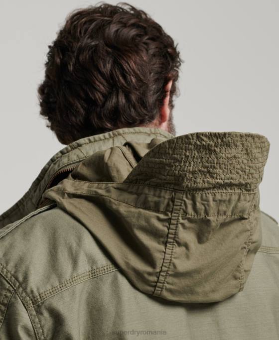 Superdry jachetă militară m65 îmbrăcăminte verde bărbați JX0Z908