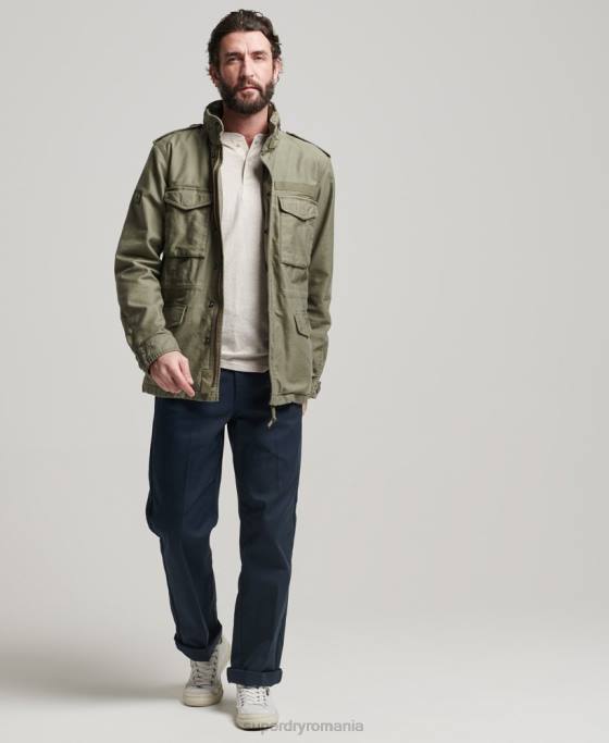 Superdry jachetă militară m65 îmbrăcăminte verde bărbați JX0Z908
