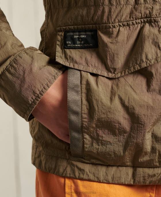 Superdry jachetă militară nouă m65 îmbrăcăminte bej femei JX0Z5657