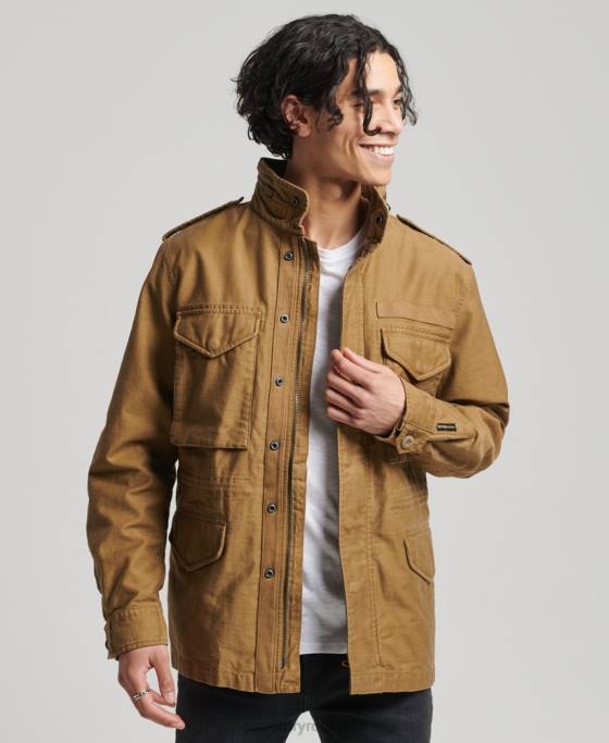 Superdry jachetă militară vintage m65 îmbrăcăminte bronzat bărbați JX0Z955