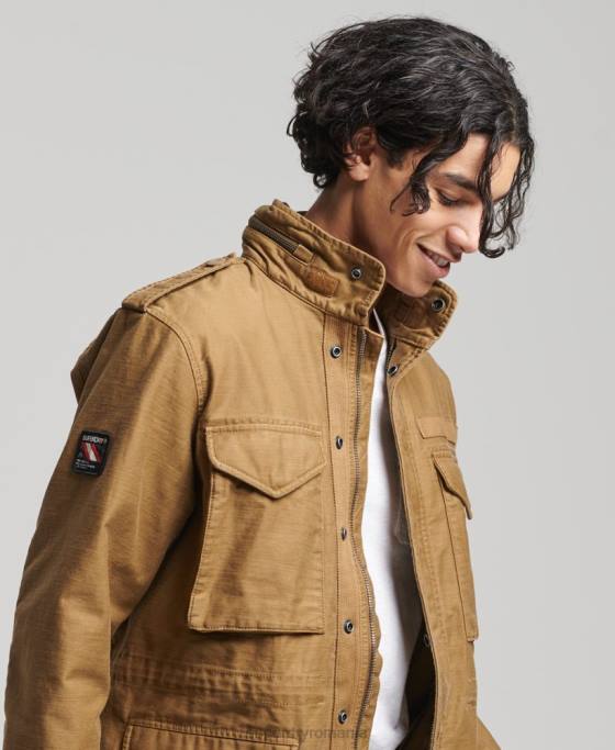 Superdry jachetă militară vintage m65 îmbrăcăminte bronzat bărbați JX0Z955