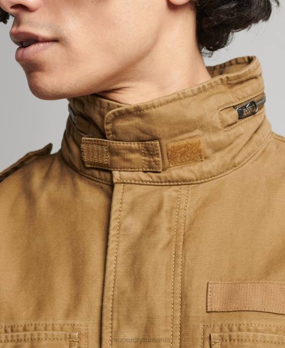 Superdry jachetă militară vintage m65 îmbrăcăminte bronzat bărbați JX0Z955