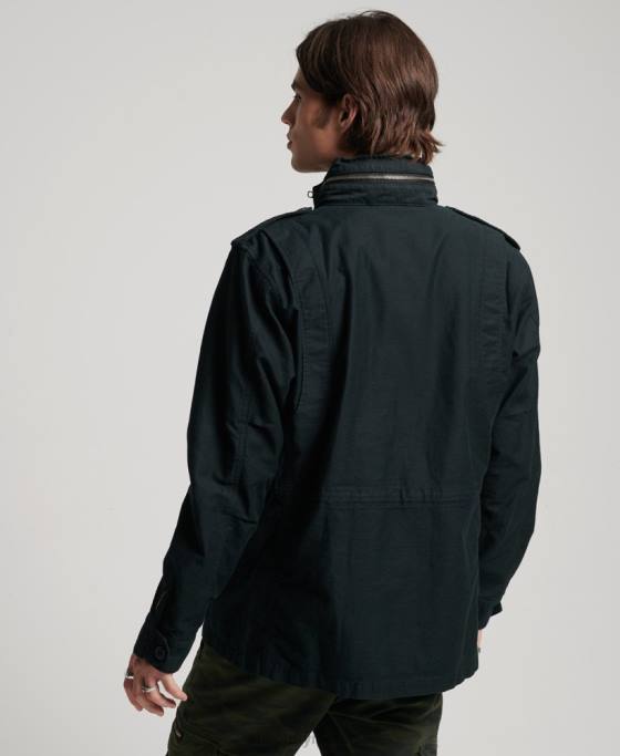 Superdry jachetă militară vintage m65 îmbrăcăminte gri inchis bărbați JX0Z947