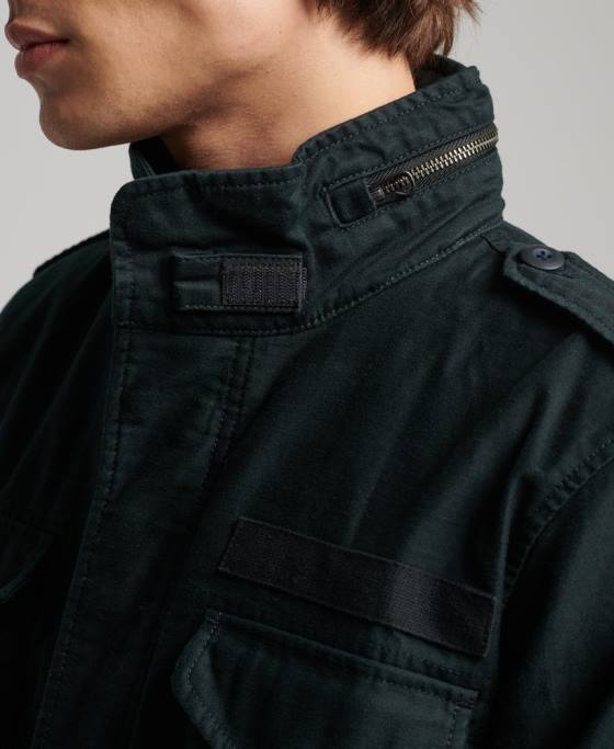 Superdry jachetă militară vintage m65 îmbrăcăminte gri inchis bărbați JX0Z947