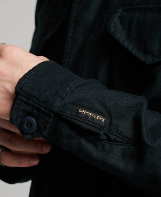 Superdry jachetă militară vintage m65 îmbrăcăminte gri inchis bărbați JX0Z947