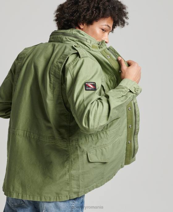Superdry jachetă militară vintage m65 îmbrăcăminte verde bărbați JX0Z928