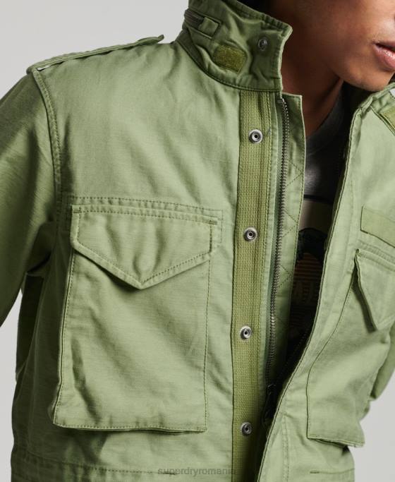 Superdry jachetă militară vintage m65 îmbrăcăminte verde bărbați JX0Z928