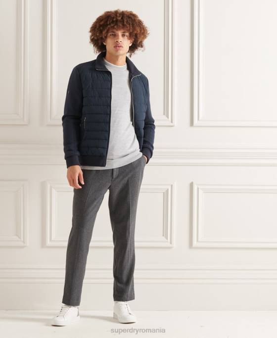Superdry jachetă mixtă captusită studios îmbrăcăminte marina bărbați JX0Z1034